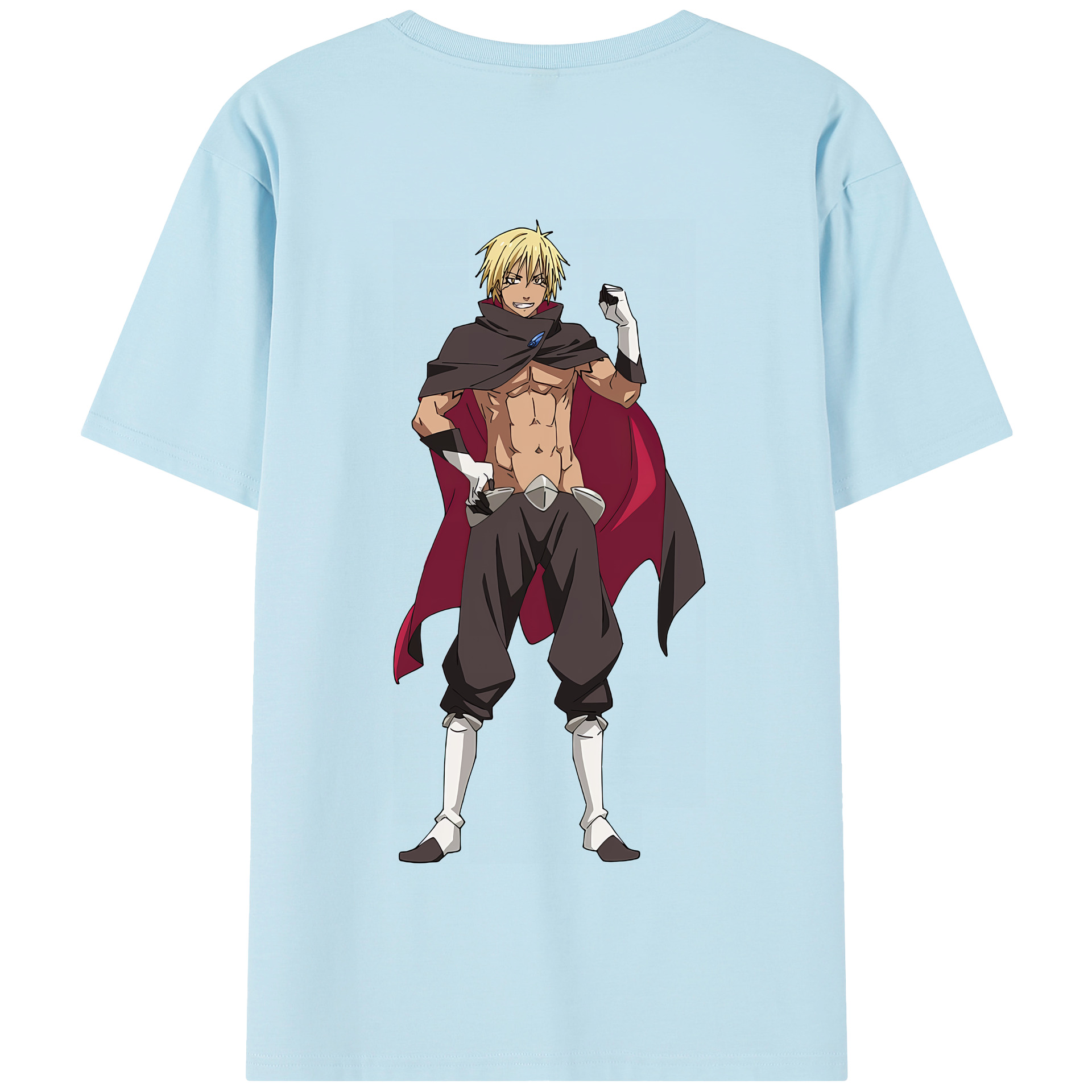 （画像用） 転スラ Regarding Reincarnated to Slime 綿100％半袖Tシャツ（背面プリント）